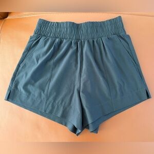 Abercrombie & Fitch Black Shorts High Waist Ruched Top Band Tummy Control